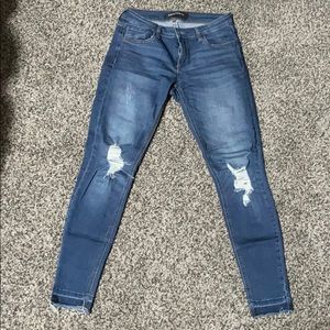 Distressed Denim Jeans